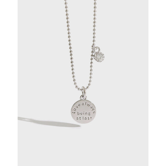 Fashion Love Always Being at Last Silver Necklace