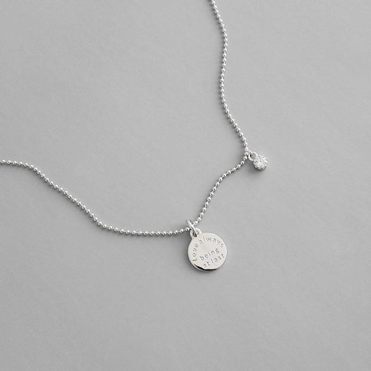 Fashion Love Always Being at Last Silver Necklace