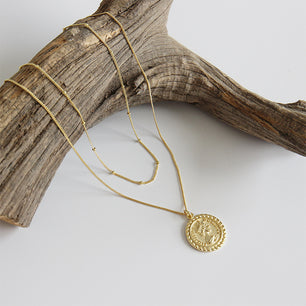 Silver Coin Necklace