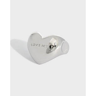 Silver heart Ring