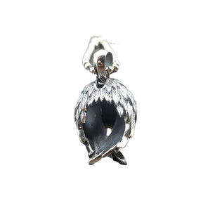 Vintage Men's Devil Wings Silver DIY Pendant