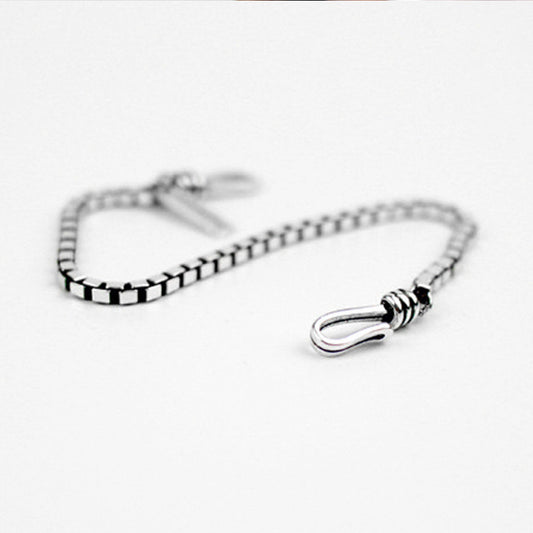 Hot Sale Korean Style Thai Oxide Silver Bracelet