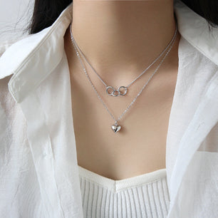 Love Silver Necklace