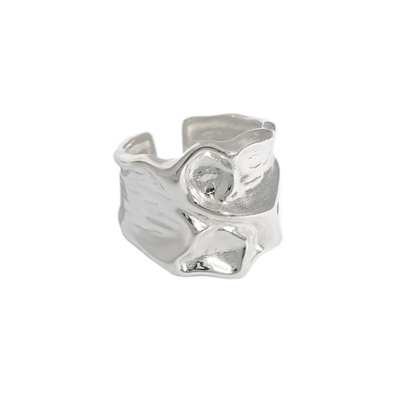 Simple Irregular Bump Silver Ring