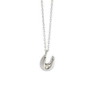 Gift U Shape Silver Necklace