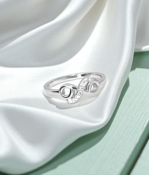 Infinity Bond Silver Ring