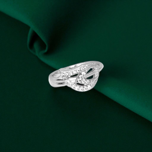 Twist of Fate Silver Band Ring