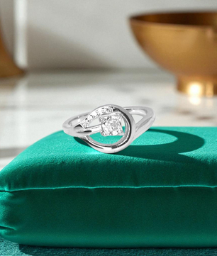 Cosmic Orbit Silver Ring