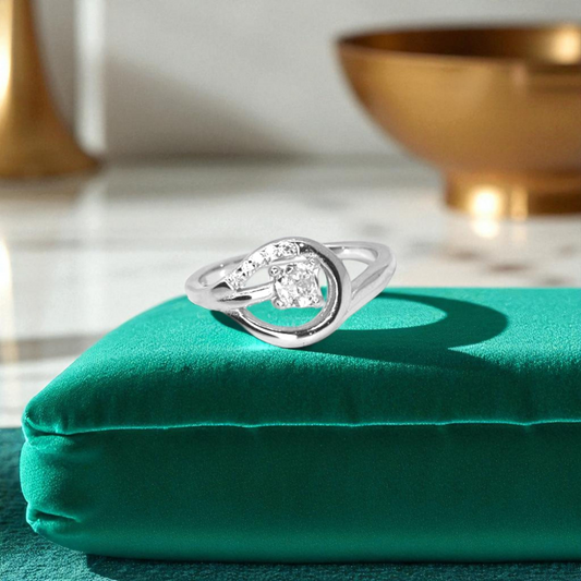 Cosmic Orbit Silver Ring