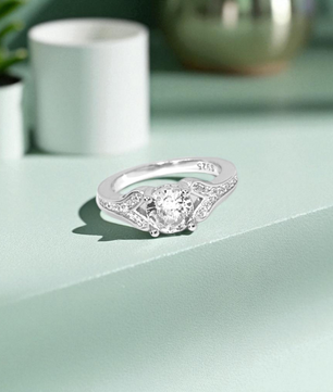Celestial Spark Silver Ring