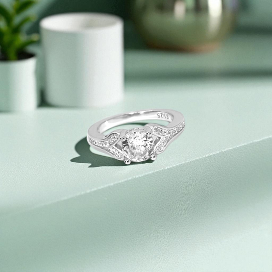 Celestial Spark Silver Ring