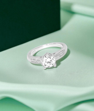 Eternal Elegance Solitaire Silver Ring