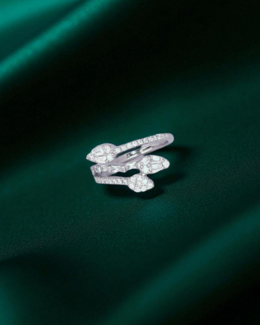 Snake Wrap Silver Ring