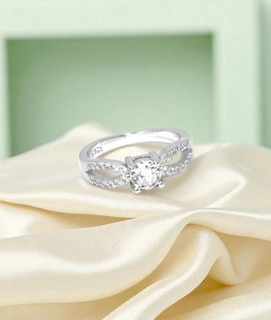Eternal Love Bow Silver Ring
