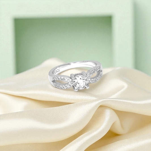 Eternal Love Bow Silver Ring