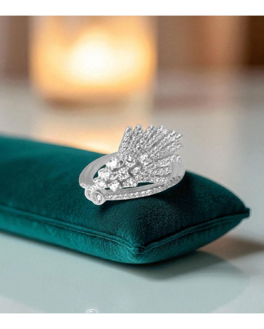 Aether Crown Silver Ring