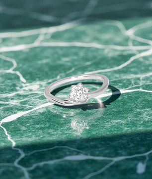 Lotus Love Silver Ring
