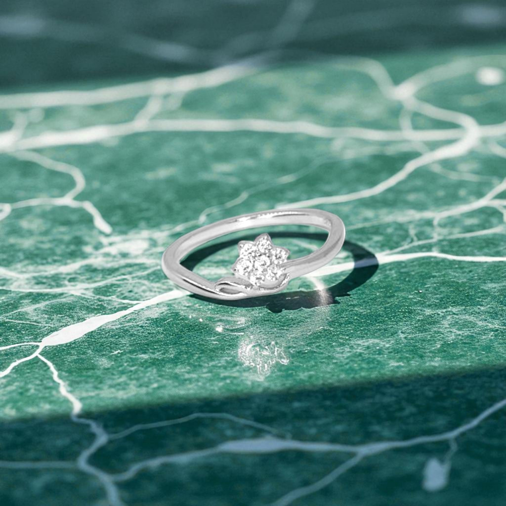 Lotus Love Silver Ring