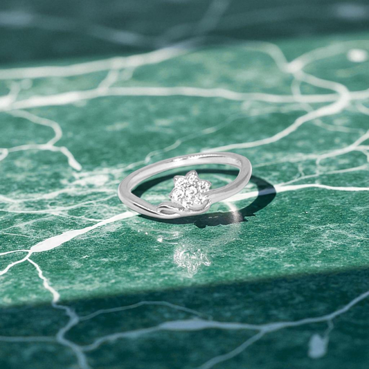 Lotus Love Silver Ring