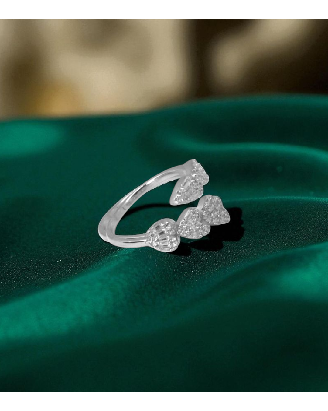 Trillium Bloom Silver Ring