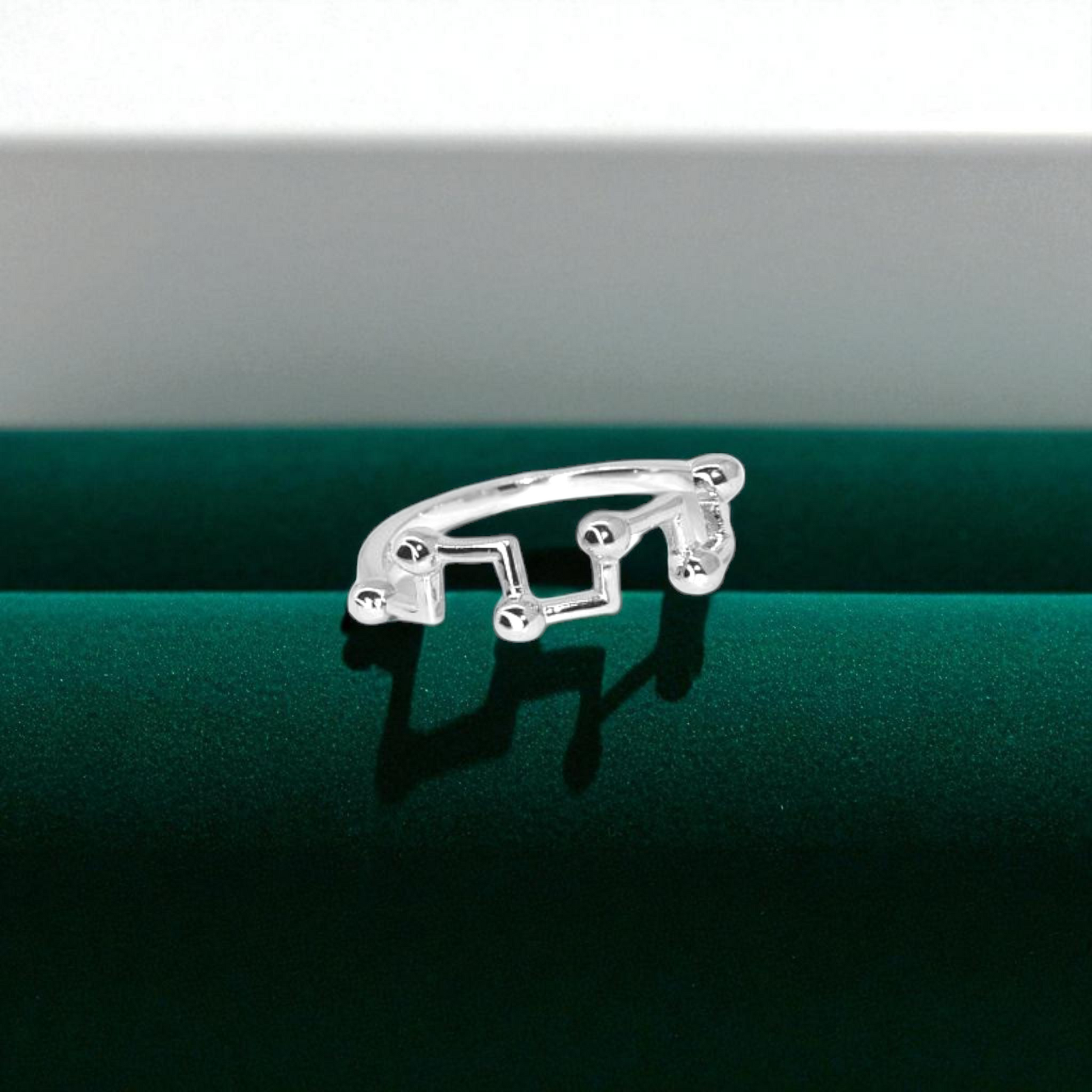 Zodiac Constellation Silver Ring