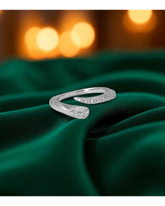 Aurora Arc Silver Ring